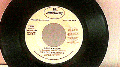 Sir Lord Baltimore,Mercury  73181,''I Got A Woman''US,7''45,1969 PROMO psych rock,M