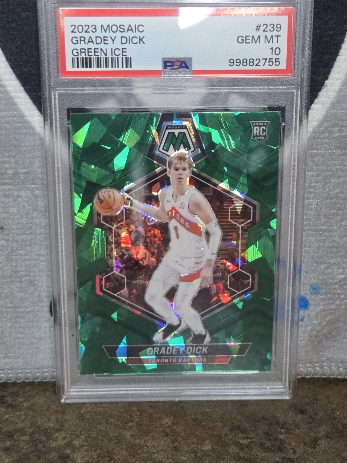 2023 Mosaic Gradey Dick Green Ice #239 (PSA 10)