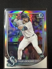 2025 Bowman Chrome Tyler Locklear RC Red Rookie Refractor 🔥 Mariners