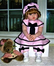 Rare Editions 3 6M Navy Pink Sailor Outfit NWOT 4pc Set Hat Headband Bracelet