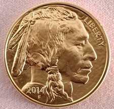 ONCIA ORO PURO BUFFALO USA 2014 50 DOLLARI