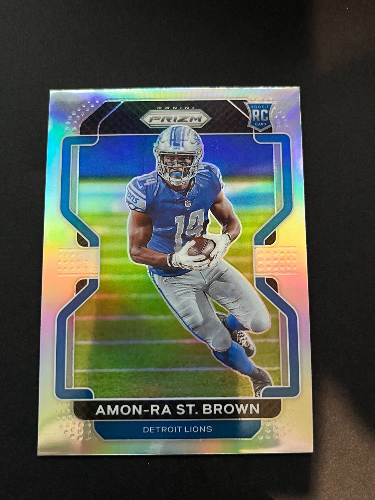 Amon-Ra St. Brown Panini Prizm #358 Silver Prizm