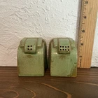 Frankoma #45/45H Modern Salt & Pepper Shakers Circa 1935-38 Round O Mark