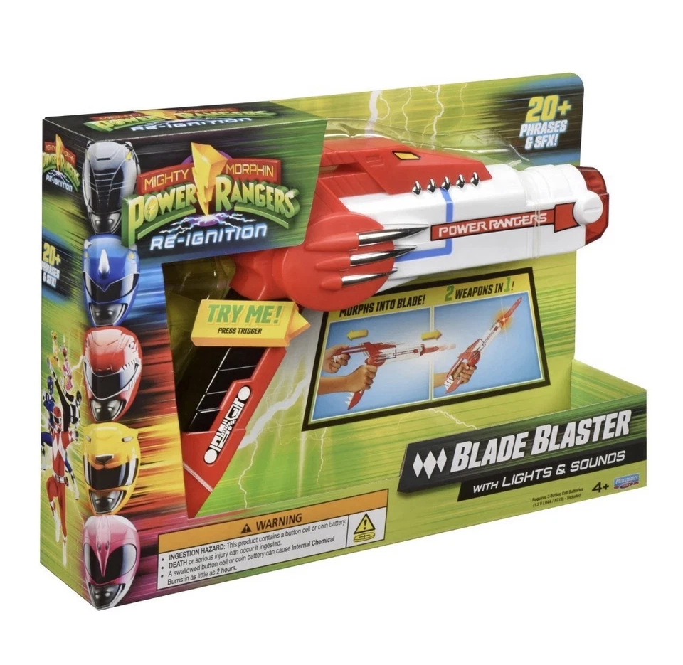 Mighty Morphin Power Rangers Re-Ignition Blade Blaster Juguete Compañeros de Juego Foto 2 de 4
