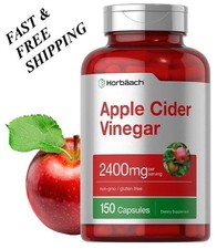 LUXRY Apple Cider Vinegar Capsules  2400mg  150 Count  Non-GMO  by Horbaach