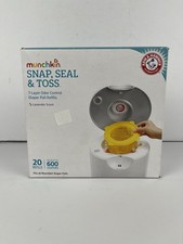 Munchkin  Arm  Hammer Diaper Pail Snap, Seal  Toss  Refill Bags, 20 Pack, NEW