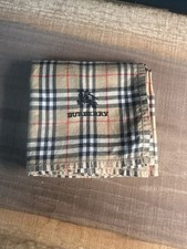 Vintage Burberry Nova Check Handkerchief Pocket Square 19  