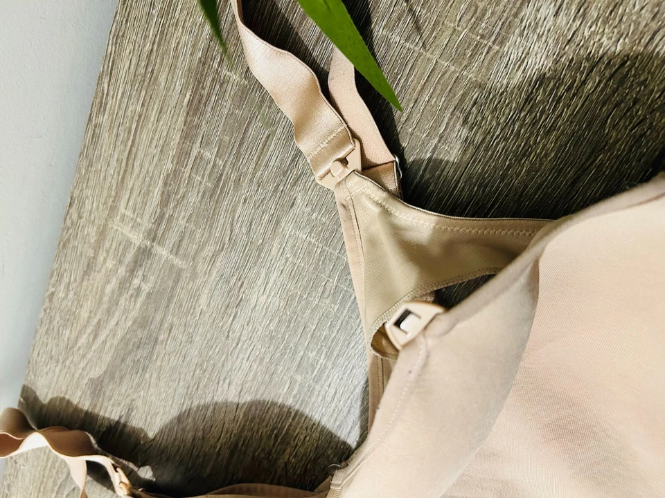 x2 Hotmilk Maternity Obsession Nursing Breastfeeding Bra 12GG Nude Beige Black - Image 4 of 4