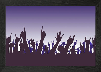 Audience Reaction Framed Wall Art Poster Canvas Print Picture