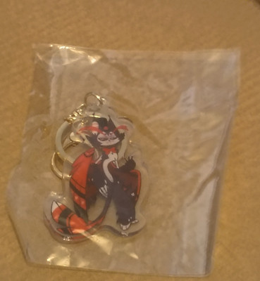Sealed Hazbin Hotel Blitzo Acrylic Keychain Keyring Charm Helluva Boss Cartoon