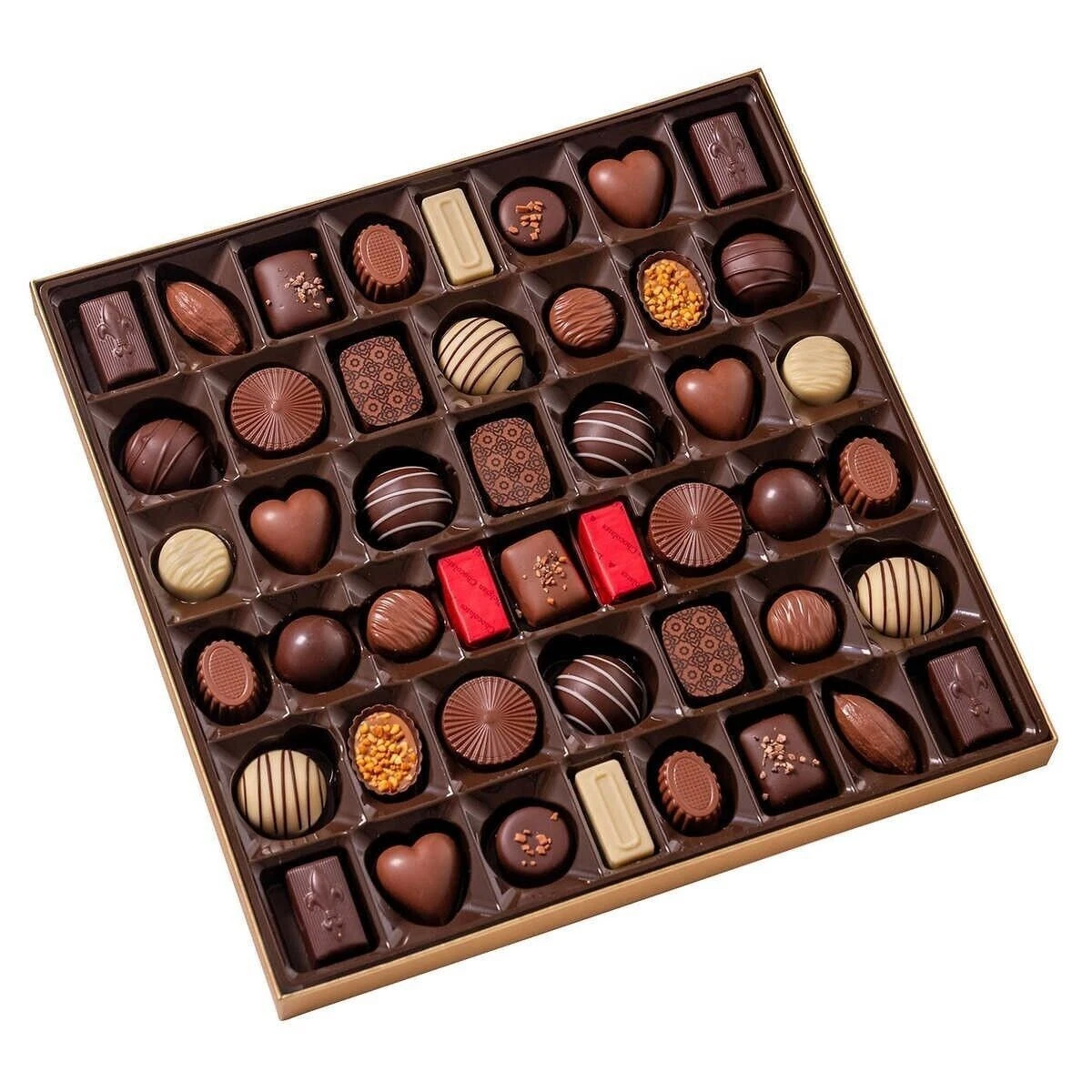 Kirkland Signature Belgian Luxury Chocolates 46 Ct Holiday Gift Set Box 20.1 OZ - Picture 3 of 7