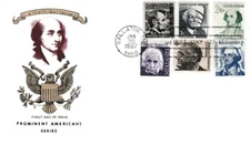 United States Scott 1279, 1280, 1282-1285 Unaddressed.