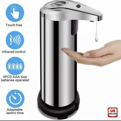 Stainless Steel Touchless Handsfree Automatic IR Sensor Soap Liquid Dispenser X