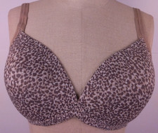 Warners RN 36543 Elements Of Bliss Brown Animal Print T Shirt Bra Size 36 C 21 