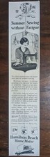 Hamilton Beach Home Sewing Machine Motor 1928 Vintage Quarter Page Print Ad