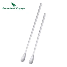 Boundless Voyage Titanium Coffee Spoon Long Handle Ultralight Ladle Cutlery
