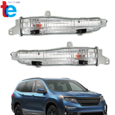 For Honda Pilot 2019-2021 Left Right Front Turn Signal Lights Bumper Lamps Pair