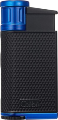 COLIBRI EVO LASER ANGLED FLAME LIGHTER / BLACK & BLUE ** NEW in BOX **