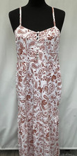 Asos Women's Summer Dress Size 10 Paisley Ivory Brown