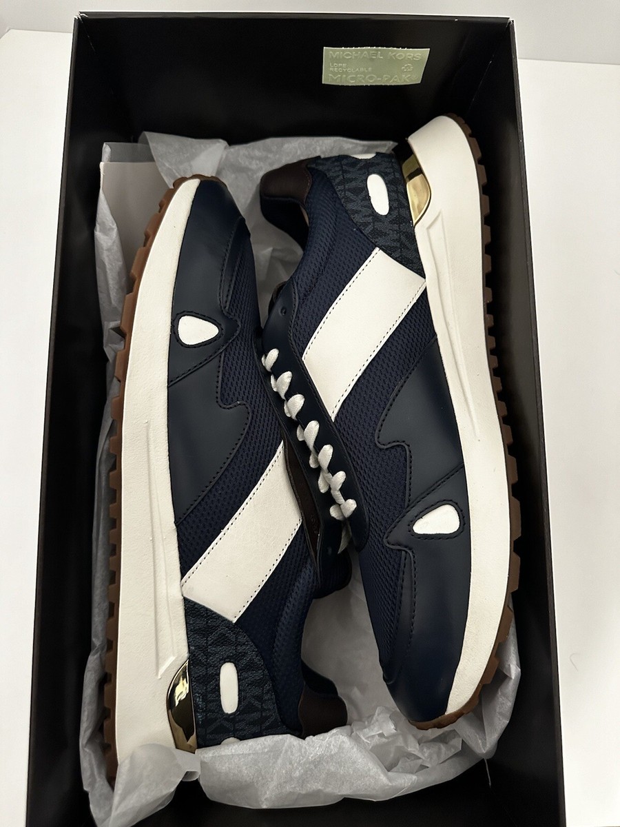 Michael Kors Miles Men Shoes - Blue/Brown Size 11 (Brand New With