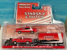 Starsky & Hutch 1972 Ford F100 & 1976 Ford Gran Torino & Enclosed Trailer Sealed
