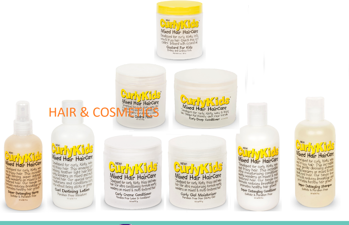 Curly Kids Hair Care Products For Curly, Kinky,Frizzy &Wavy Hair
