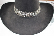 Western Unisex Hatband 1 in Feather Leather Tie Rodeo Hat Band Horse Show Cowboy