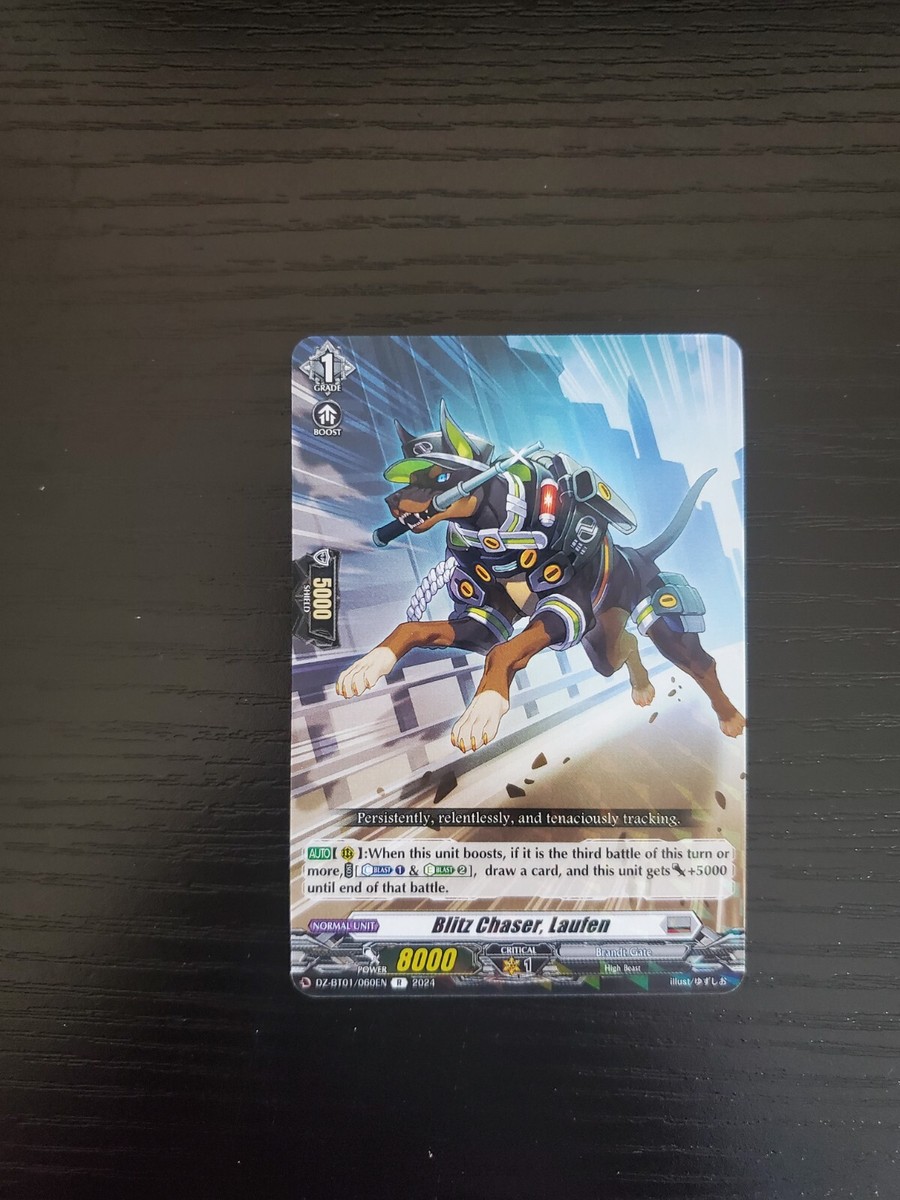 fated clash booster box Cardfight Vanguard Fated Clash - Blitz Chaser, Laufen - DZ-BT01/060EN R