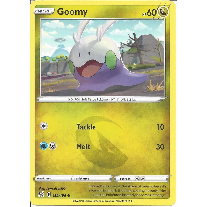 132/196 Goomy : Common Card : Pokemon Trading Card Game : SWSH-11 Lost Origin