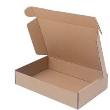 Small corrugated cardboard box brown 7.8x5.5x1.5 inches for mailing/packing