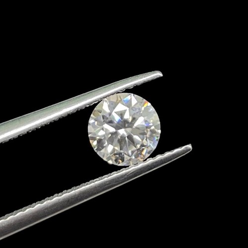 1 Cts GRA Certified VVS D White Moissanite 6.5mm Round Brilliant Cut Gemstone - Picture 5 of 24