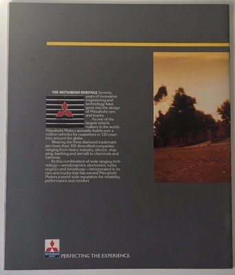1987 Mitsubishi Mirage Sales Brochure Catalog Original Vintage