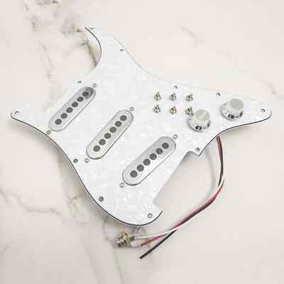 Prewired Loaded Pickguard with SSS Single-coil Pickups for Fender Strat Guitar