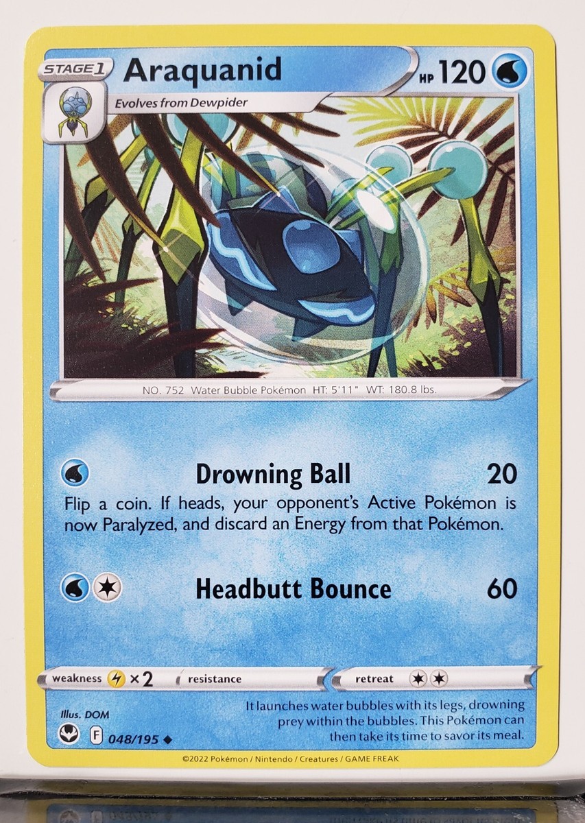 Araquanid 048/195 - NM / M - Silver Tempest Pokemon Card