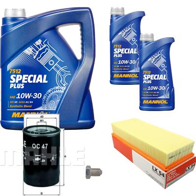 MAHLE Inspektionspaket 7 L MANNOL Special Plus 10W-30 für Audi 80 1.8 S 2.0