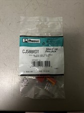 Panduit CJ588RDY Cat5e Mini-Com Jack Red STSI