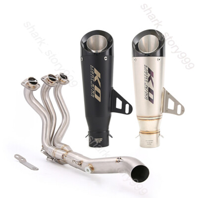 For Yamaha MT-09 XSR900 FZ09 Full Exhaust System Header Link Pipe Muffler Tips