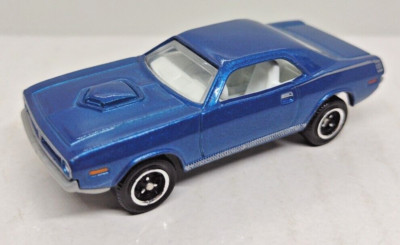 2003 Matchbox 1970 Plymouth Cuda Blue w White Interior Vintage Toy FREE SHIPPING