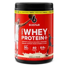 100% Whey Protein Plus Powder Vanilla Cream 30 G Protein 4.1 Lb High Quality