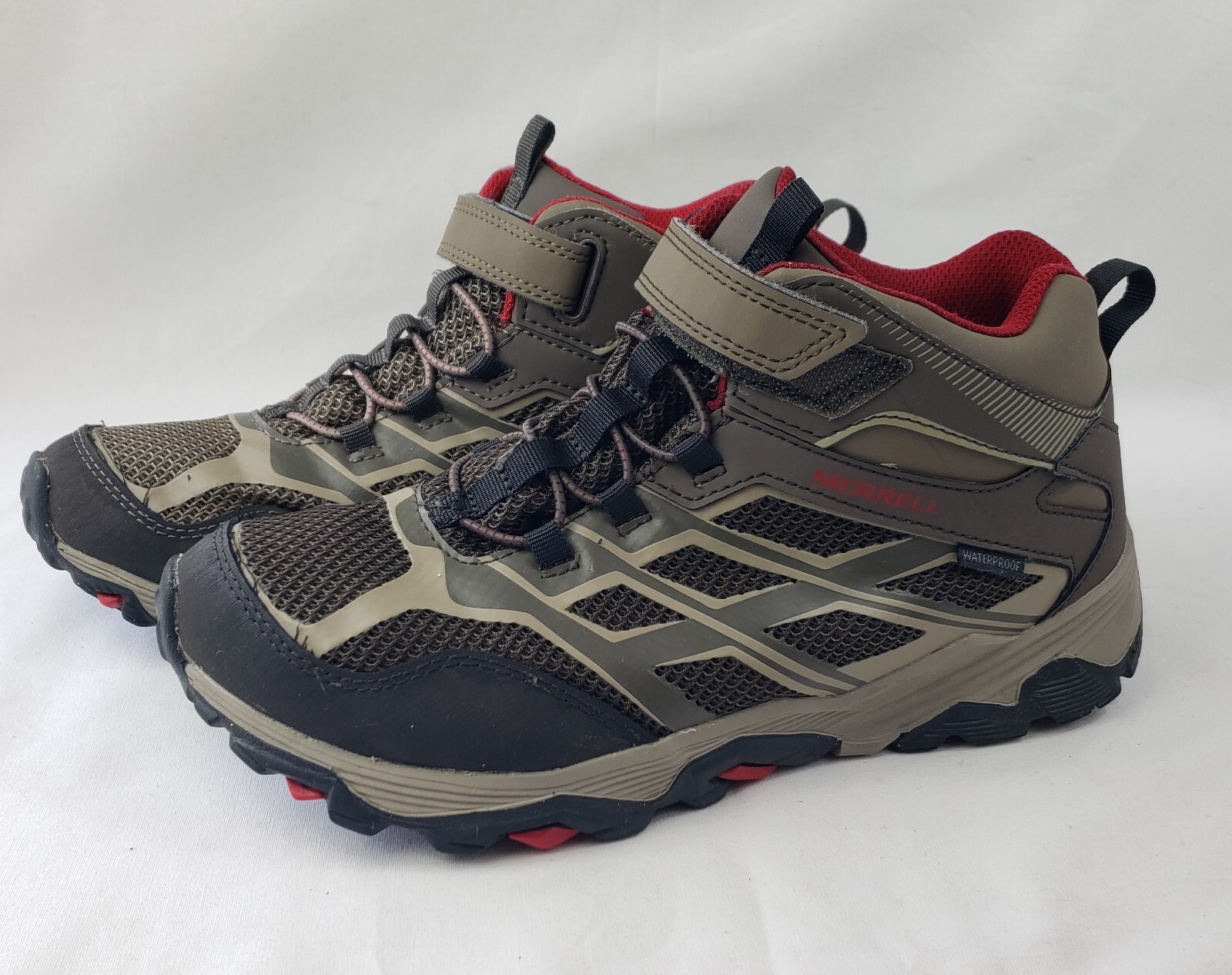 Merrell MOAB FST A C scarpe da trekking stivali Wtrprf MK264169 taglia 6 5 M rosso talpa
