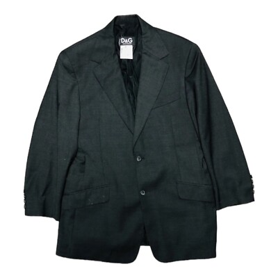 Dolce Gabbana D&G Charcoal Ittierre Spa 2 Btn Double Vent Sport
