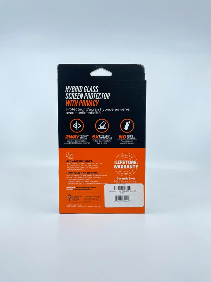 Gadget Guard Black Ice Flex Privacy Screen Protector for Samsung Galaxy S22+ - Image 2 of 2
