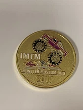 2017 International Monster Truck Museum Hall of Fame ceremony collectible coin.