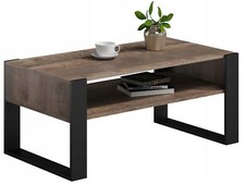 MATKAM Couchtisch KAJA H50 x B120 x T63,6 cm, (Grange Eiche Retro Loft)