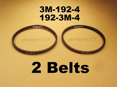 (2) Two Belts 3M-192-4,  3M1924, 192-3M-4, 1923M4 New Geared Belts
