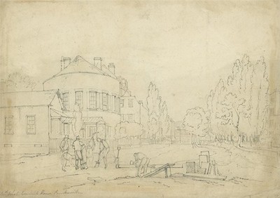 White Conduit House Pentonville London - Bleistiftzeichnung - 19. Jahrhundert
