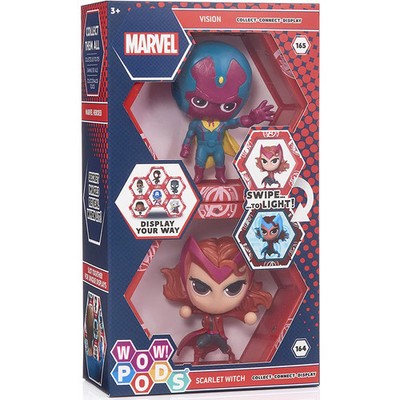 Set Figuras led WOW! POD Vision  Scarlet Marvel