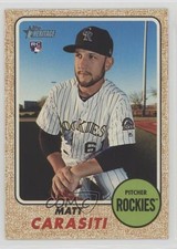 2017 Topps Heritage High Number Matt Carasiti #609 4k8