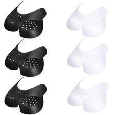 Airdminystion 6 Pairs Shoe Crease Preventers, Dunks and 7-12, Black/White