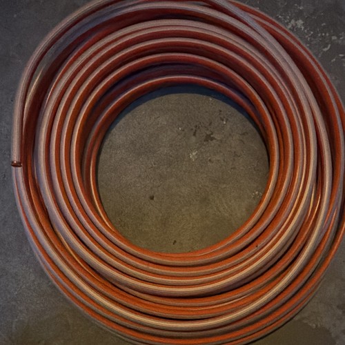 90 ft of 3/8 oil line copper tubing with plastic coating
